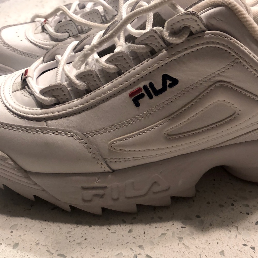 Fila Chunky White Shoes View 6